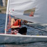 Barca a vela Laser di bolina